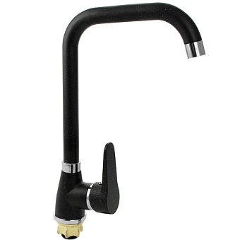 Смеситель BRIMIX для кухни Г-образ. излив, черный 2079